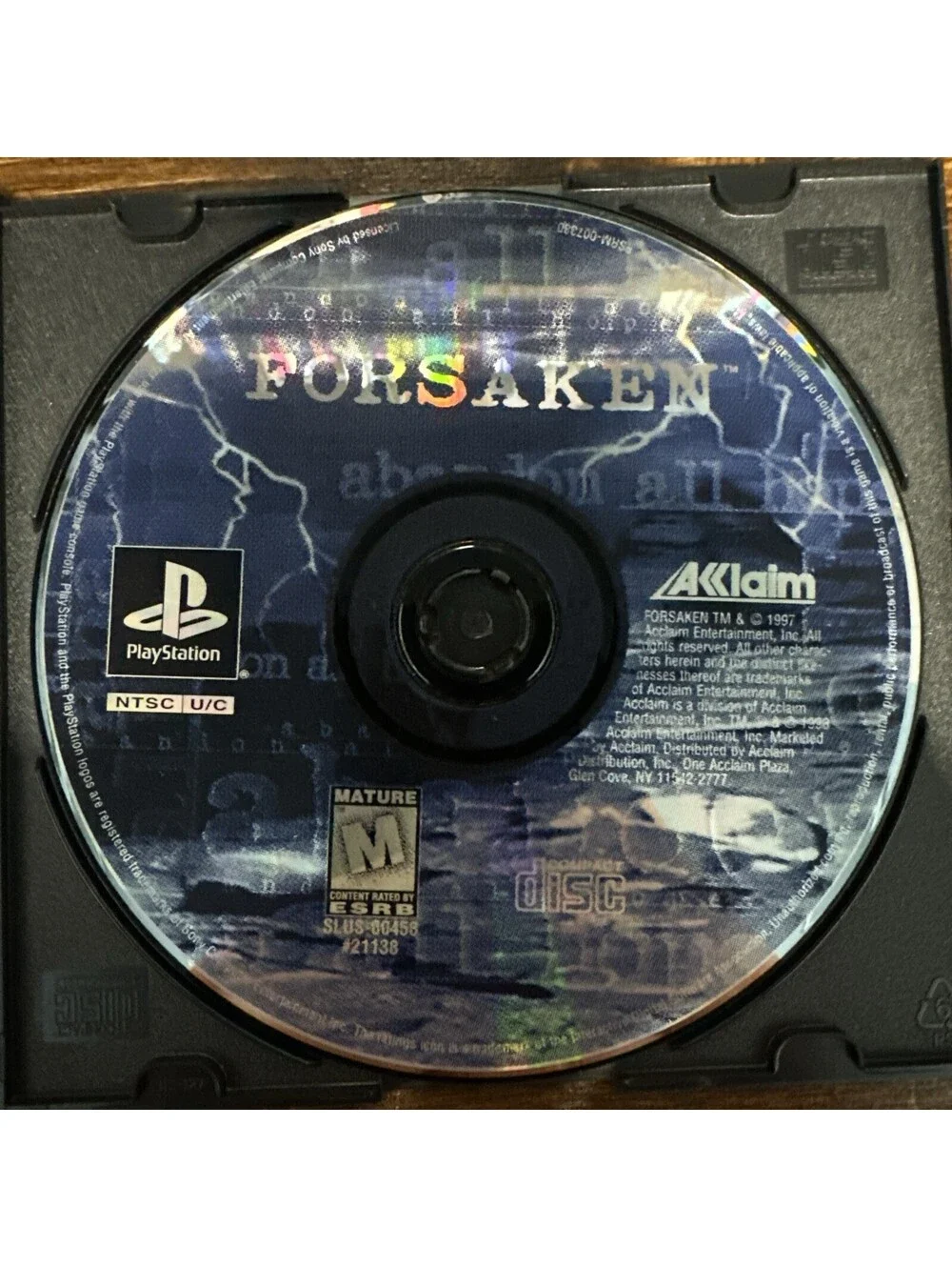 Forsaken Sony PlayStation 1 PS1 Game Disc Only Free Shipping